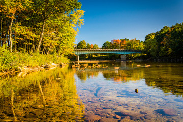 Bridge over the Saco River in Conway, New Hampshire.