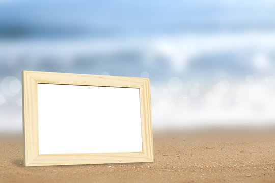 frame on beach