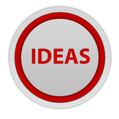 Ideas circular icon on white background