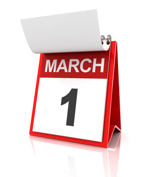 First of March calendar