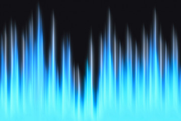 waveform blue lights with copy space
