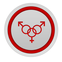 Sexuality circular icon on white background