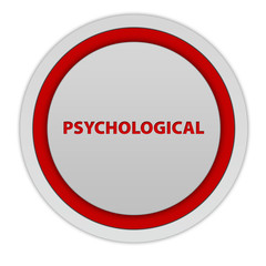 Psychological circular icon on white background