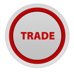 Trade circular icon on white background