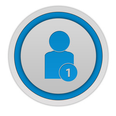 add circular icon on white background