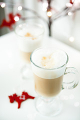 Two latte for Christmas breakfast