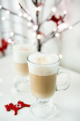 Two latte for Christmas breakfast