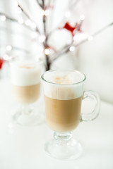 Two latte for Christmas breakfast
