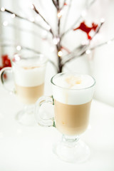 Two latte for Christmas breakfast
