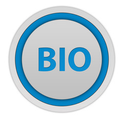 Bio circular icon on white background