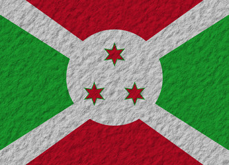 Burundi flag stone
