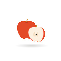 apple ,Flat style