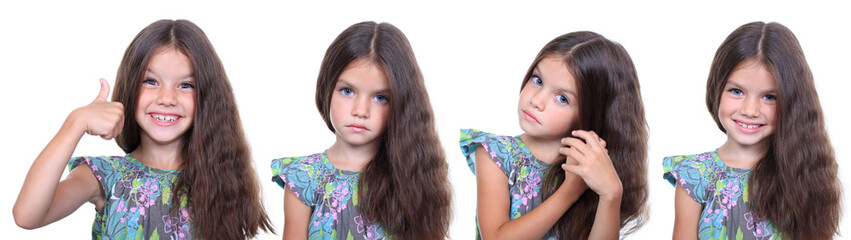 Little girls, collage