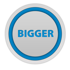 Bigger circular icon on white background