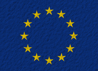 European Union flag stone