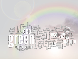 Conceptual ecology word cloud