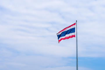 Thailand flag in pole
