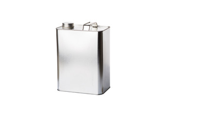 Gasoline can over white background