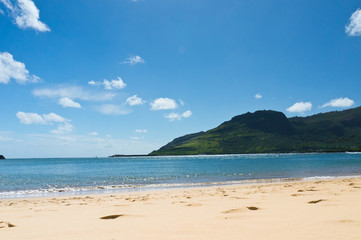 Beautiful view of Nawiliwili, Kauai Island, Hawaii, USA