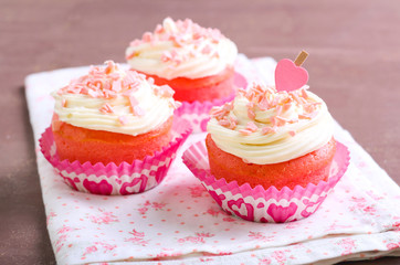 Pink velvet cakes