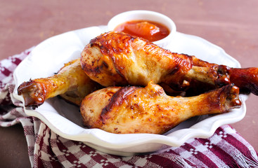 Grilled chicken legs