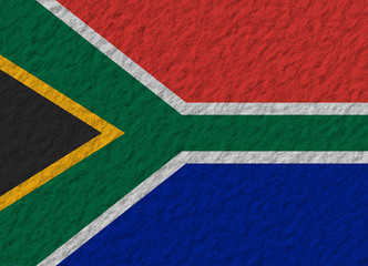 South Africa flag stone
