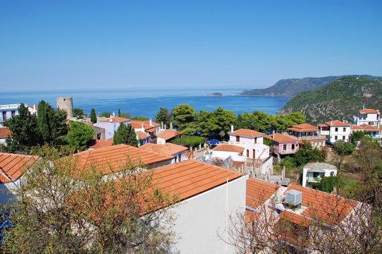Hora village on Alonissos island, Greece