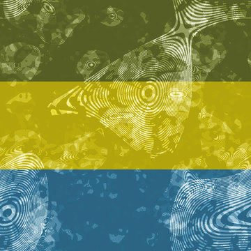 Abstract trichromatic line art background