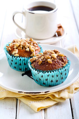 Walnut and  honey muffins