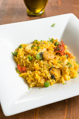 Paella de Marisco, cucina spagnola