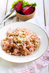 pasta with cheese and nuts