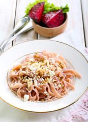 pasta with cheese and nuts