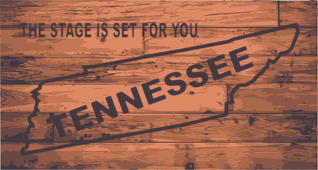 Tennessee Map Brand