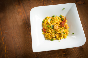 Paella de Marisco, cucina spagnola