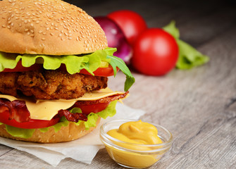 Homemade tasty sandwich