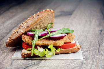 Homemade tasty sandwich