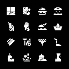 Set icons of cleaning