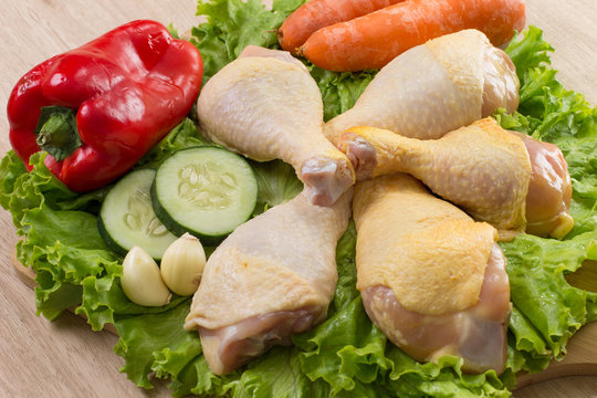 Perniles de pollo