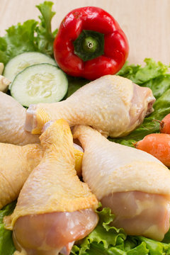 muslos de pollo