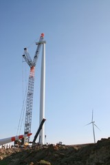 Montaż wiatraka gondola © fotovapl