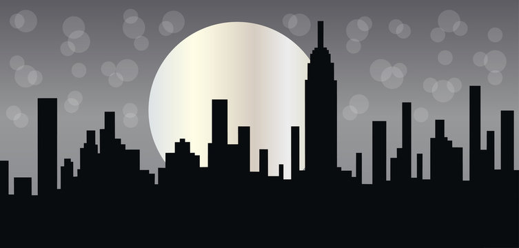 New York skyline header or banner