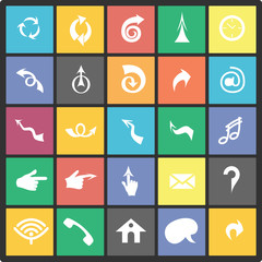 Arrows signs. Vector illustration. Isolated