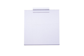 Acrylic rectangle isolated on white