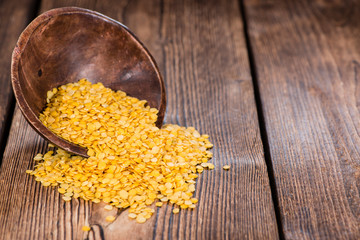 Portion of Yellow Lentils