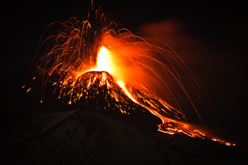 Etna, il vulcano - obrazy, fototapety, plakaty