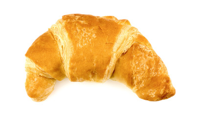Tasty croissant isolated on white
