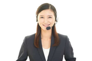 笑顔のオペレーター