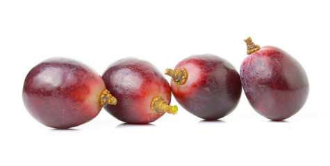 grapes isolated on over white background