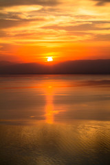 Beautiful sunset over Geneva Lake