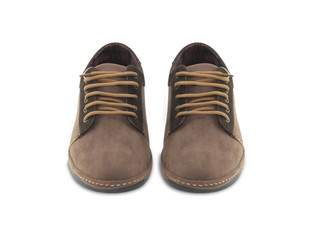 Brown leather mens shoes